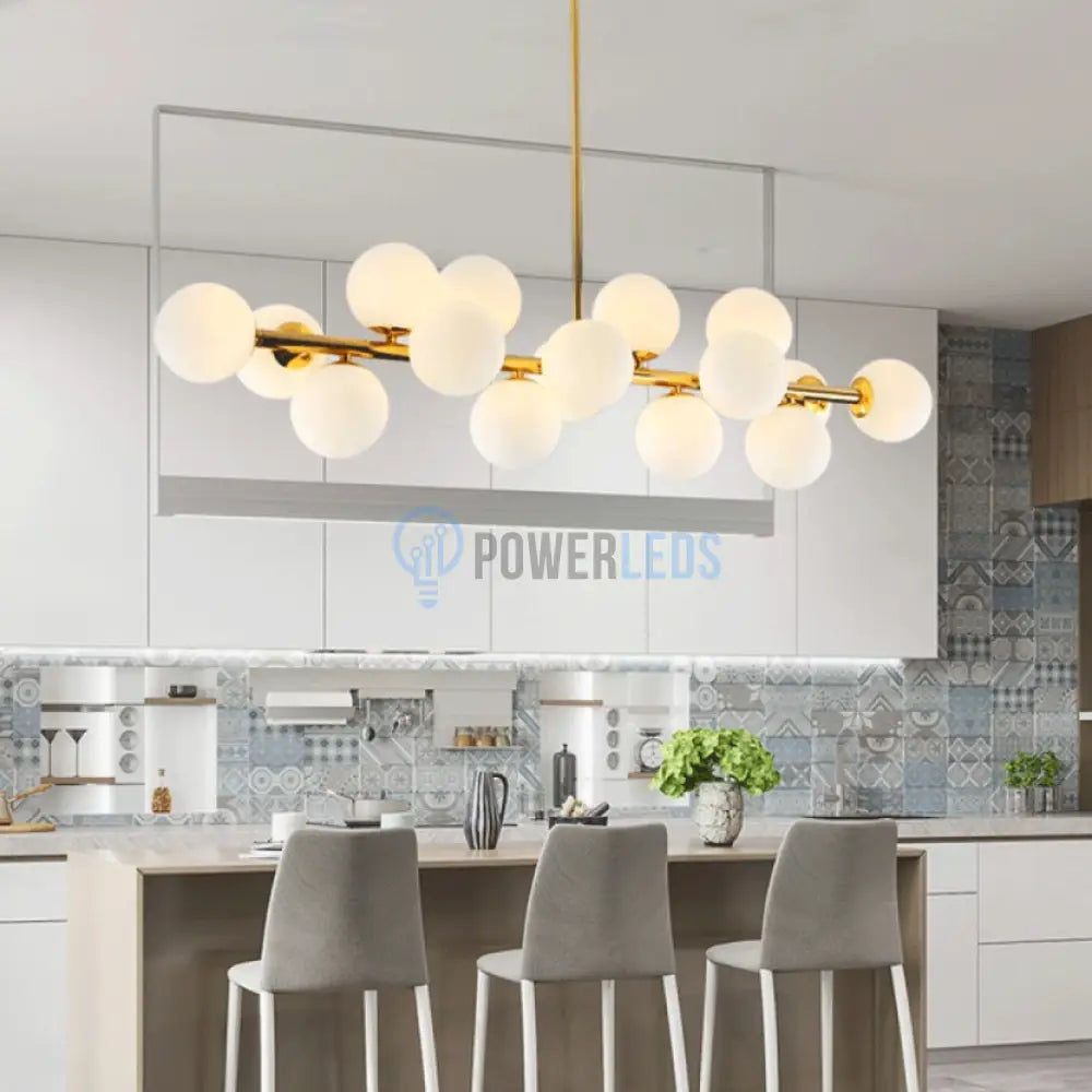 Lustra Abajur Mat Liniara 16Xg9 Aurie / Abajur Chandeliers