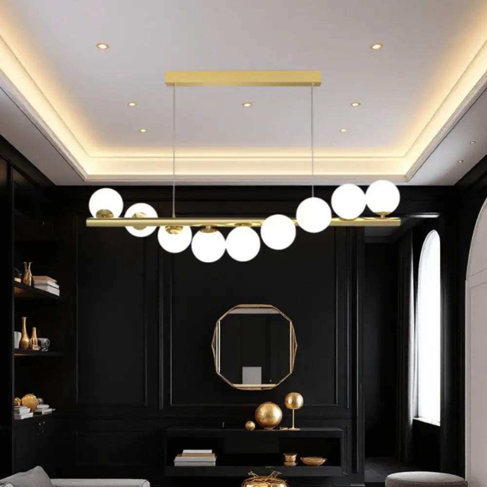 Lustra Abajur MAT GOLD Liniara DX332-9 AURIE / ABAJUR Chandeliers