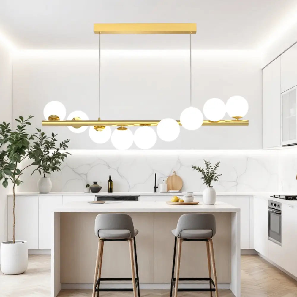 Lustra Abajur MAT GOLD Liniara DX332-9 AURIE / ABAJUR Chandeliers