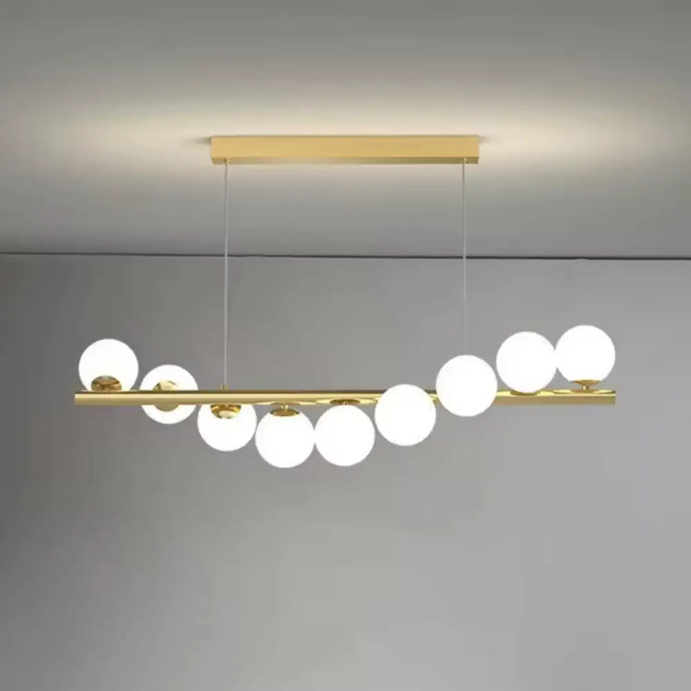Lustra Abajur MAT GOLD Liniara DX332-9 AURIE / ABAJUR Chandeliers