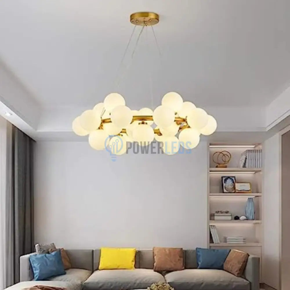 Lustra Abajur Mat Gold Rotunda 25Xg9 70Cm Chandeliers