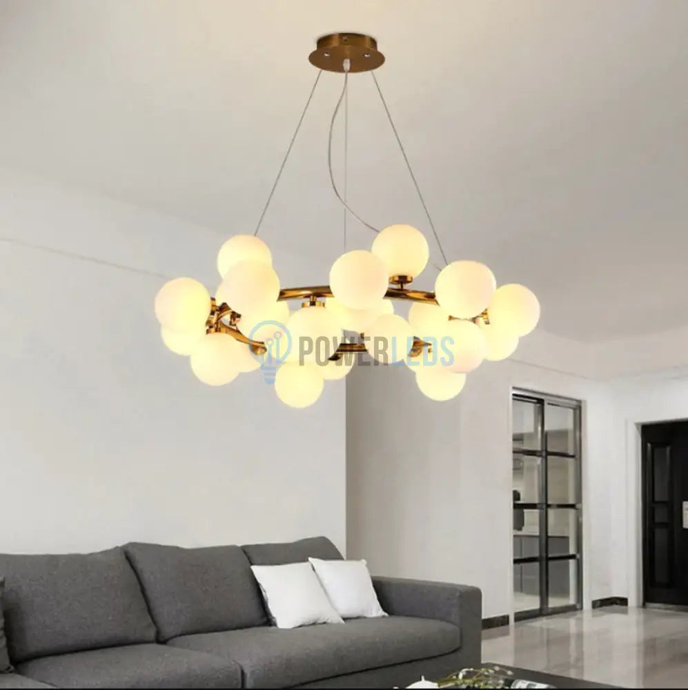 Lustra Abajur Mat Gold Rotunda 25Xg9 70Cm Chandeliers