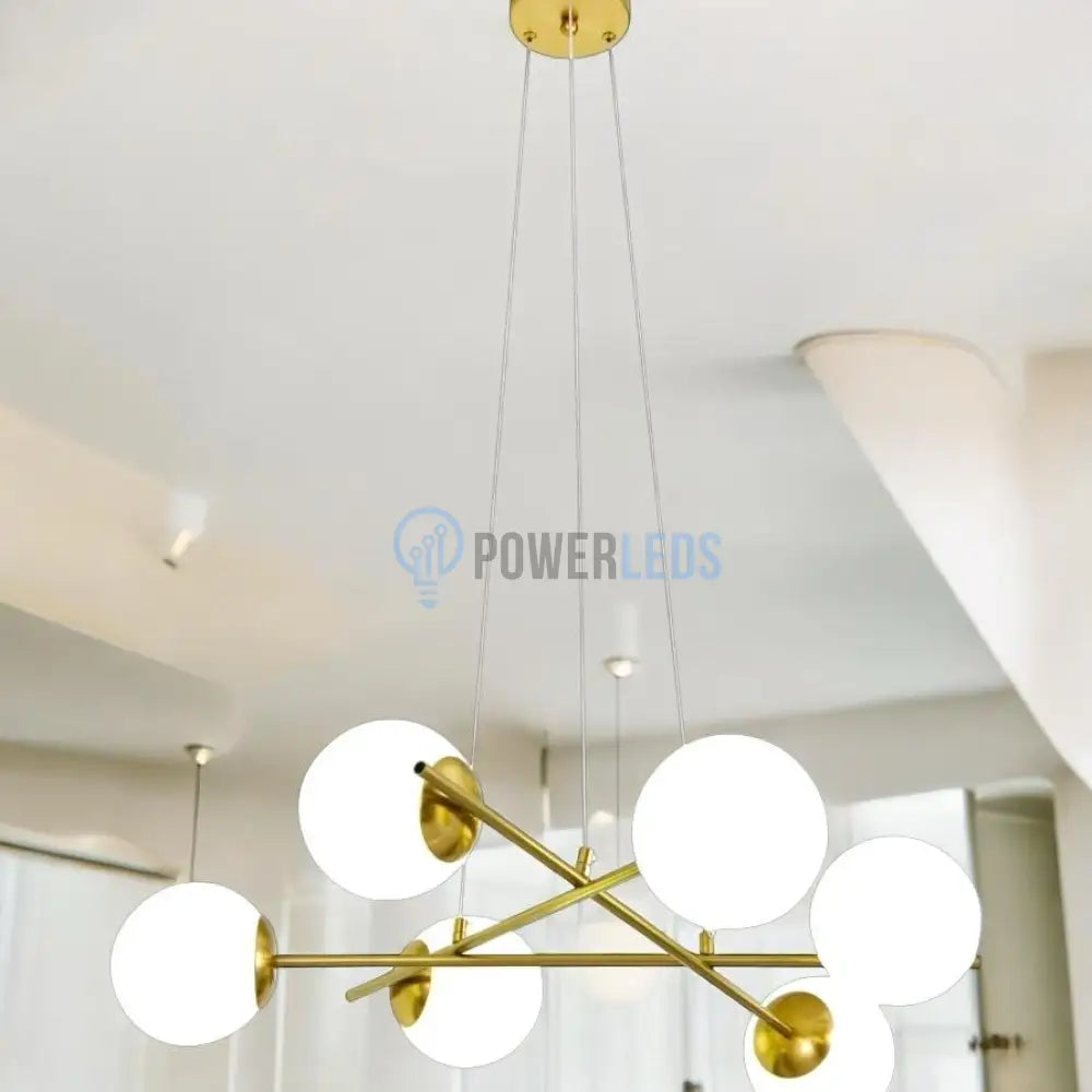 Lustra Abajur MAT GOLD 6xE27 F0010/6 AURIE / ABAJUR Chandeliers