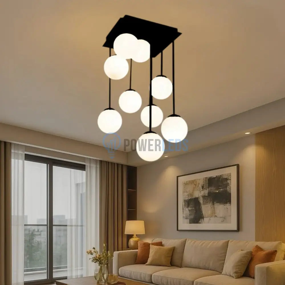 Lustra Abajur Mat Maxi Serelys BLACK 9XG9 NEAGRA / ABAJUR Chandeliers