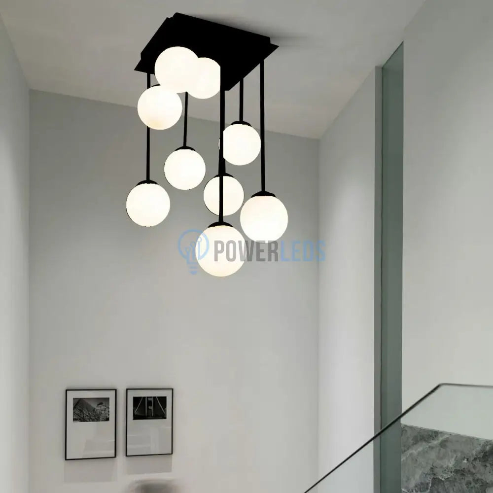 Lustra Abajur Mat Maxi Serelys BLACK 9XG9 NEAGRA / ABAJUR Chandeliers