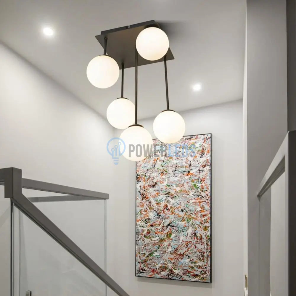 Lustra Abajur Mat Mini Serelys BLACK 5XG9 NEAGRA / ABAJUR Chandeliers