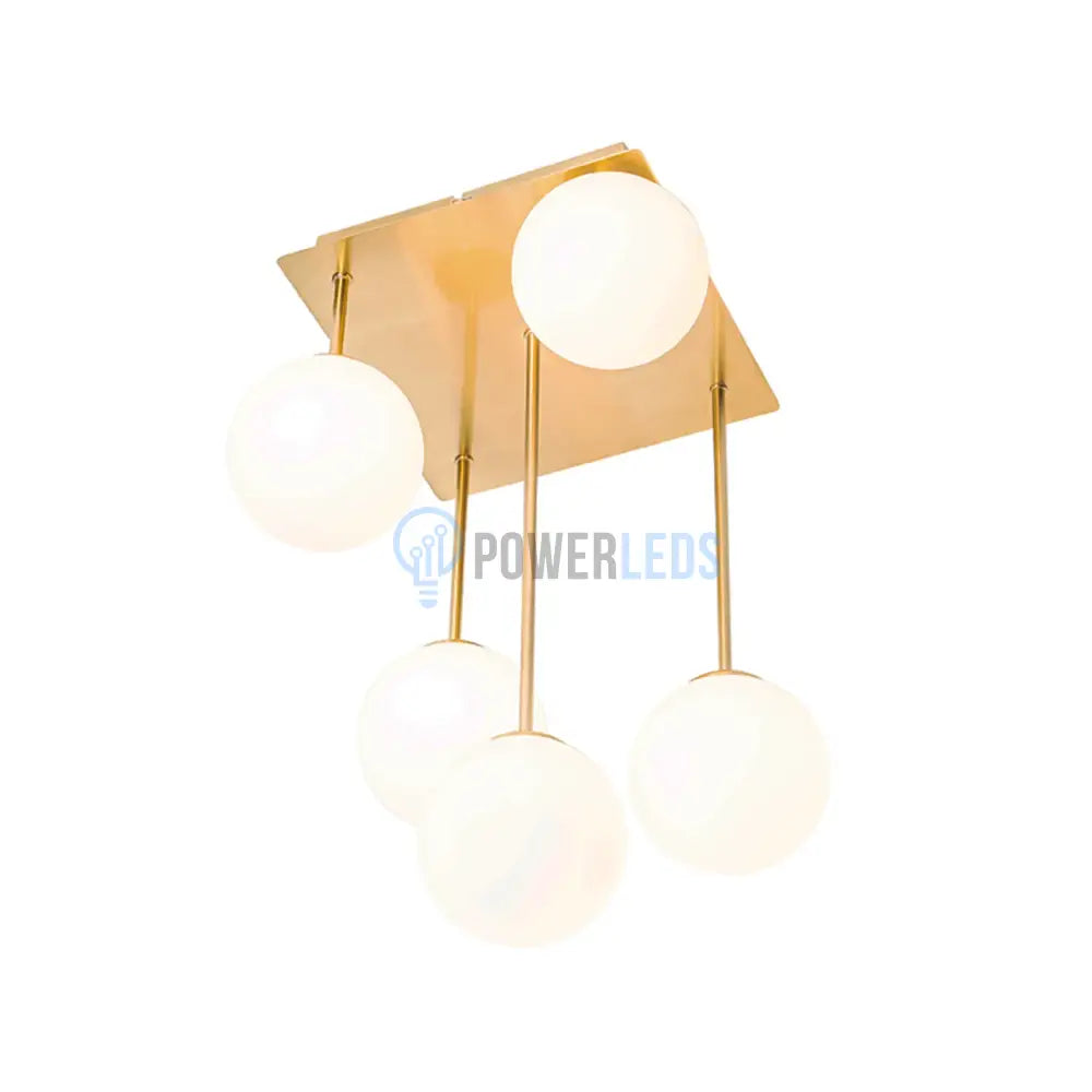 Lustra Abajur Mat Mini Serelys GOLD 5XG9 powerleds.ro
