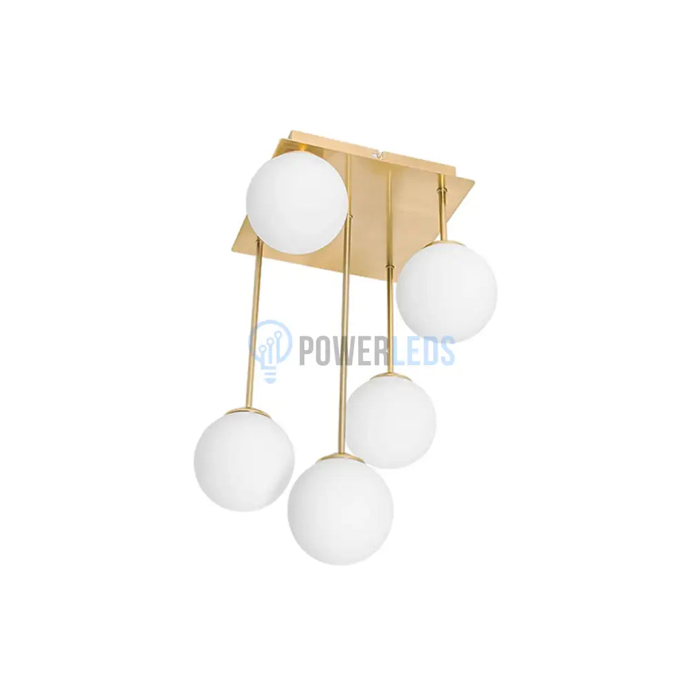 Lustra Abajur Mat Mini Serelys GOLD 5XG9 powerleds.ro