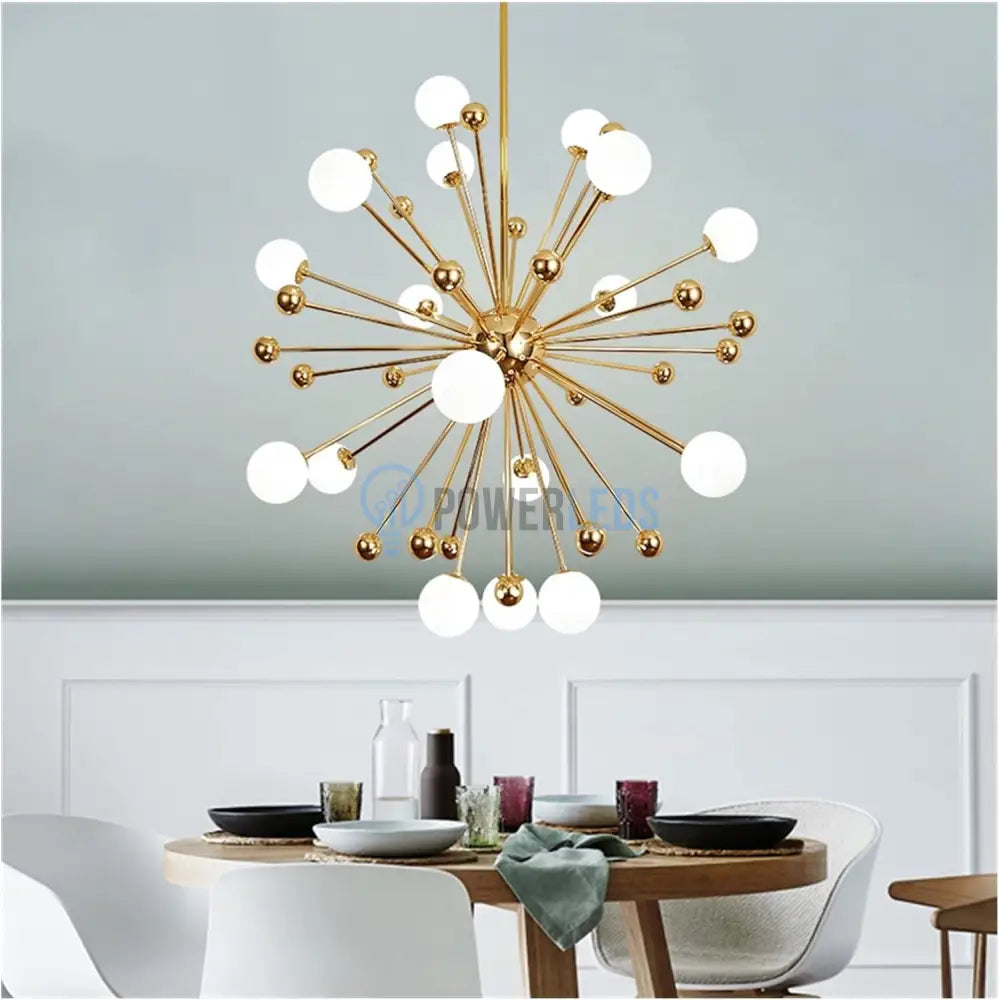 Lustra Abajur Mat Neuron Gold Chandeliers