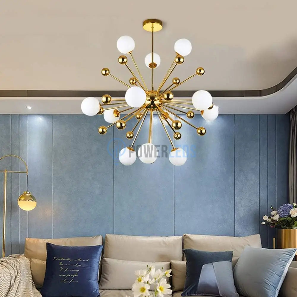 Lustra Abajur Mat Neuron Gold Chandeliers