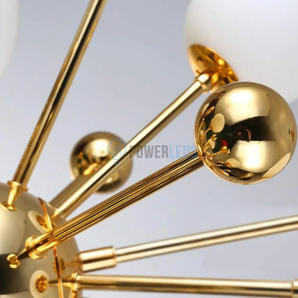 Lustra Abajur Mat Neuron Gold Chandeliers