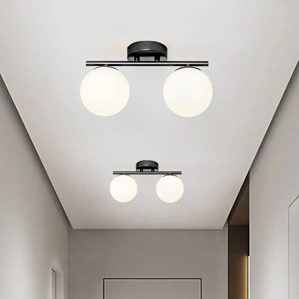 Lustra Abajur MAT Nordic Black 2xE27 DN117-2/BK powerleds.ro