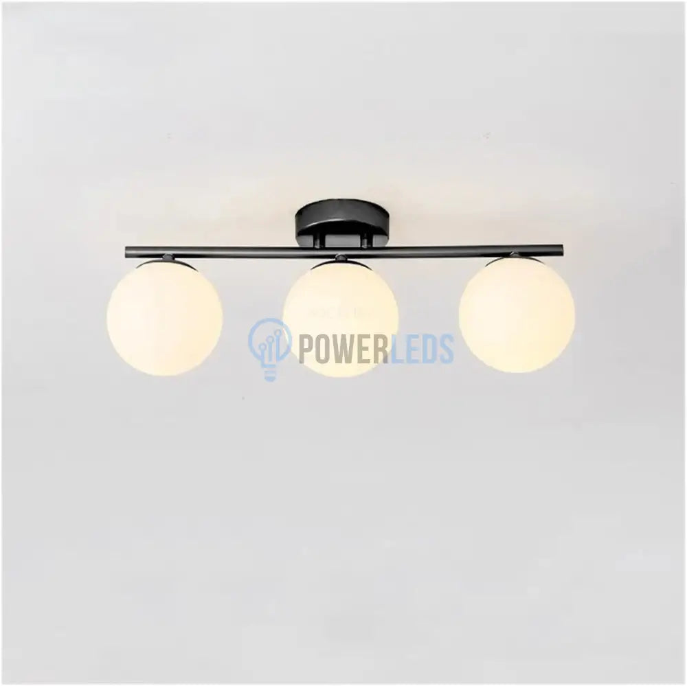 Lustra Abajur MAT Nordic Black 3xE27 DN117-3/BK powerleds.ro