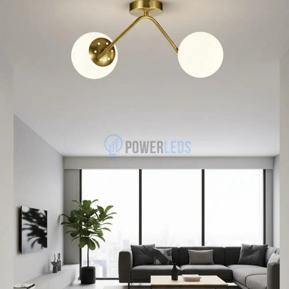 Lustra Abajur MAT Nordic Scale GOLD 2xE27 AURIE / ABAJUR Chandeliers