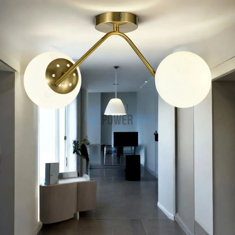 Lustra Abajur MAT Nordic Scale GOLD 2xE27 powerleds.ro
