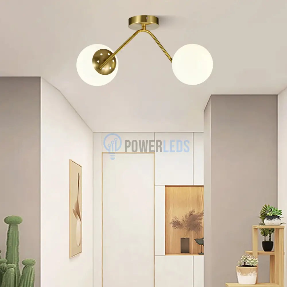 Lustra Abajur MAT Nordic Scale GOLD 2xE27 powerleds.ro