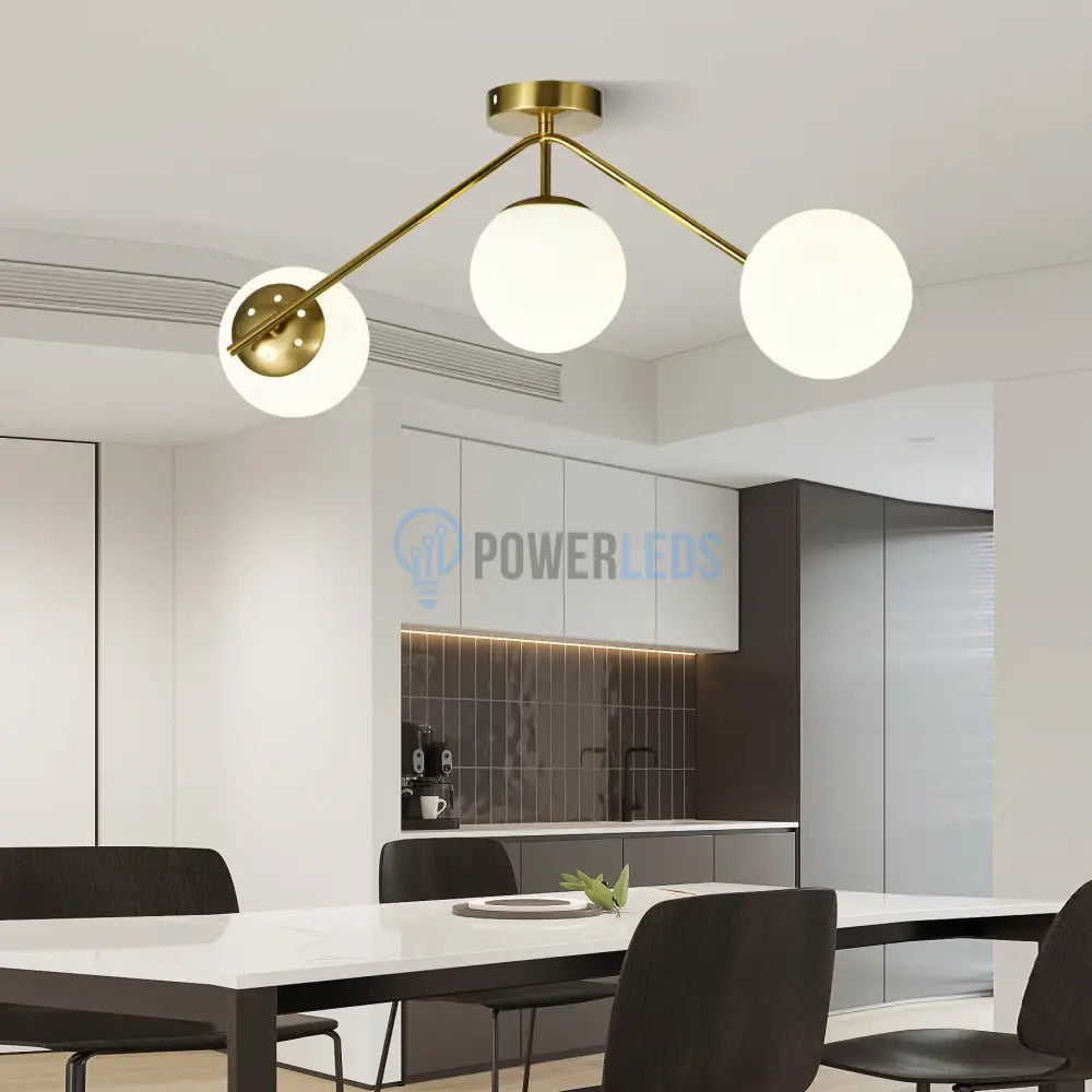 Lustra Abajur MAT Nordic Scale GOLD 3xE27 powerleds.ro