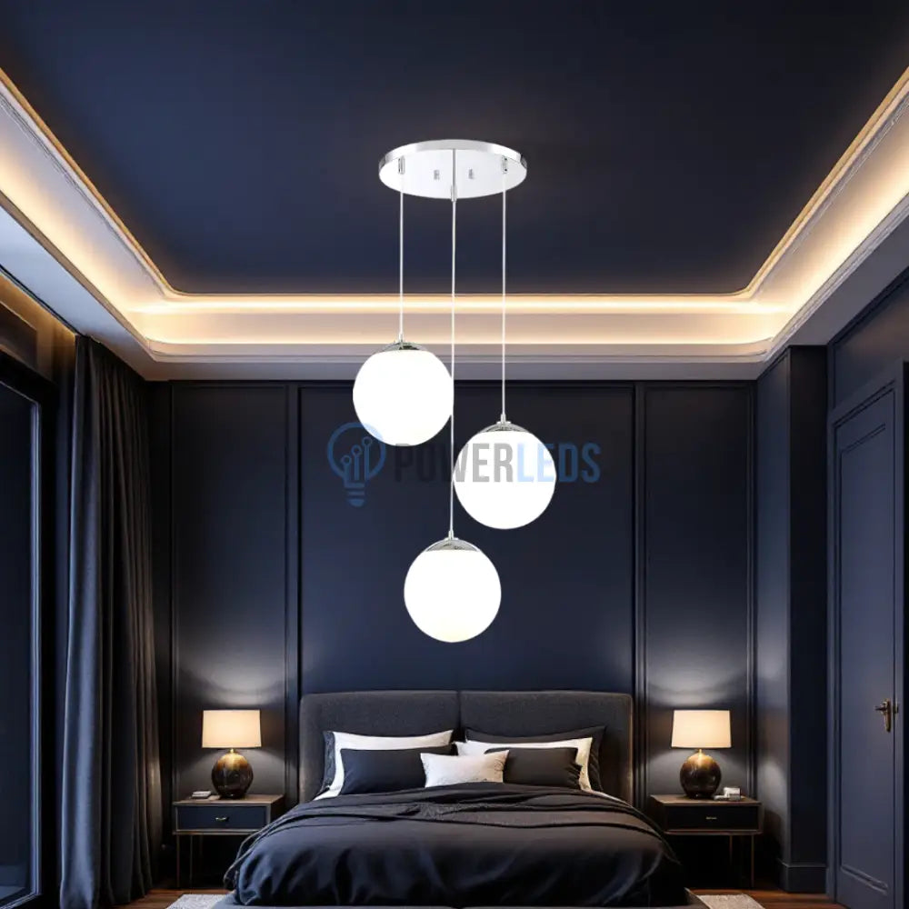 Lustra Abajur Mat SILVER LUXURY STAIRCASE 3XE27 ARGINTIE / ABAJUR Chandeliers