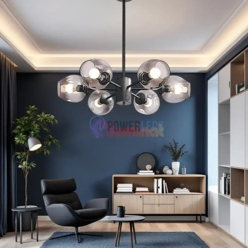 Lustra Abajur Reglabila 6xE27 Umbrava - 6035-6 powerleds.ro