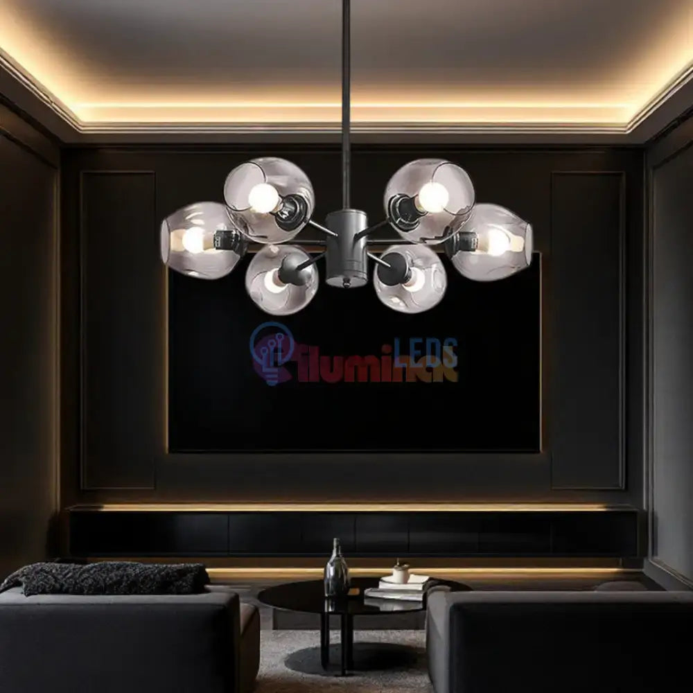 Lustra Abajur Reglabila 6xE27 Umbrava - 6035-6 powerleds.ro