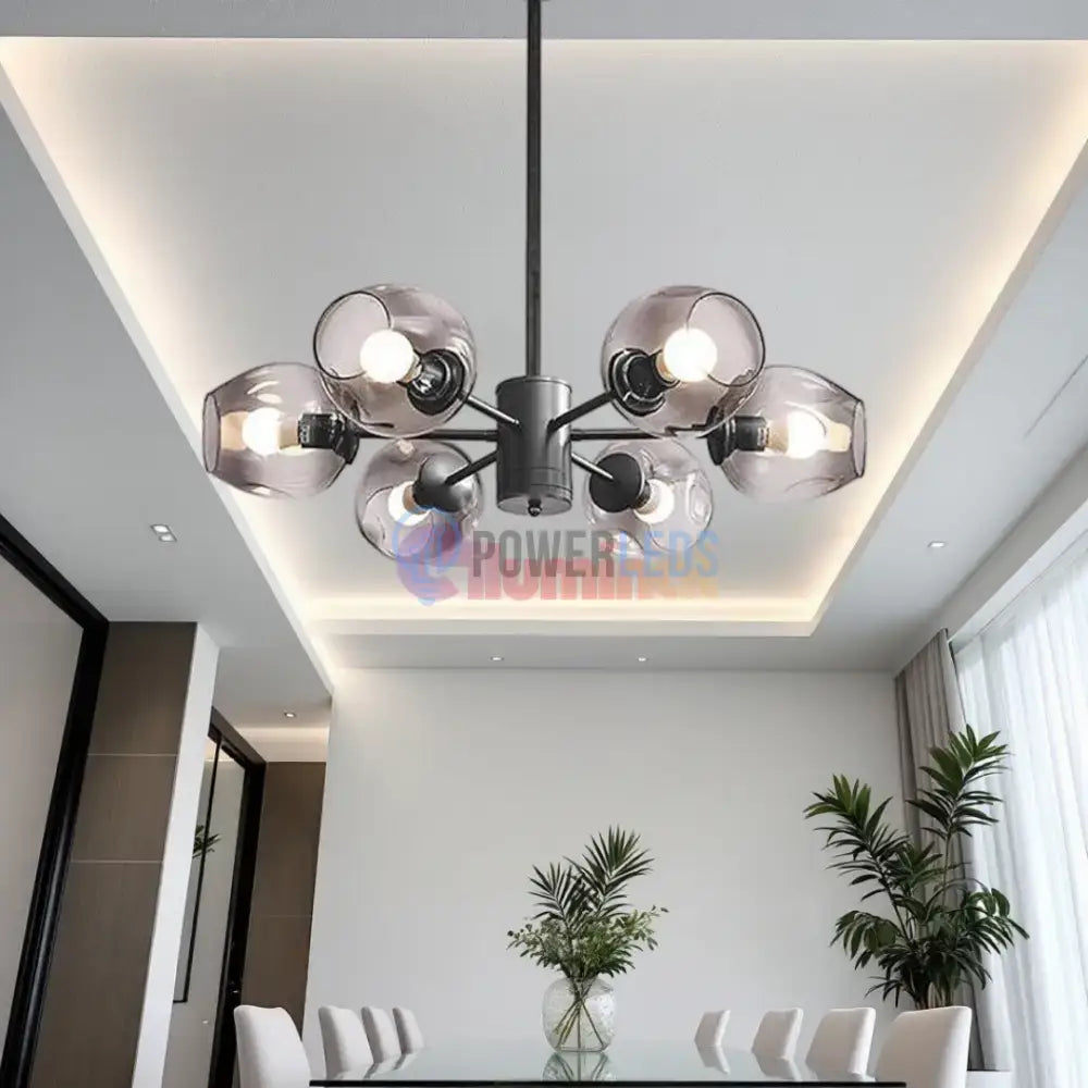 Lustra Abajur Reglabila 6xE27 Umbrava - 6035-6 powerleds.ro