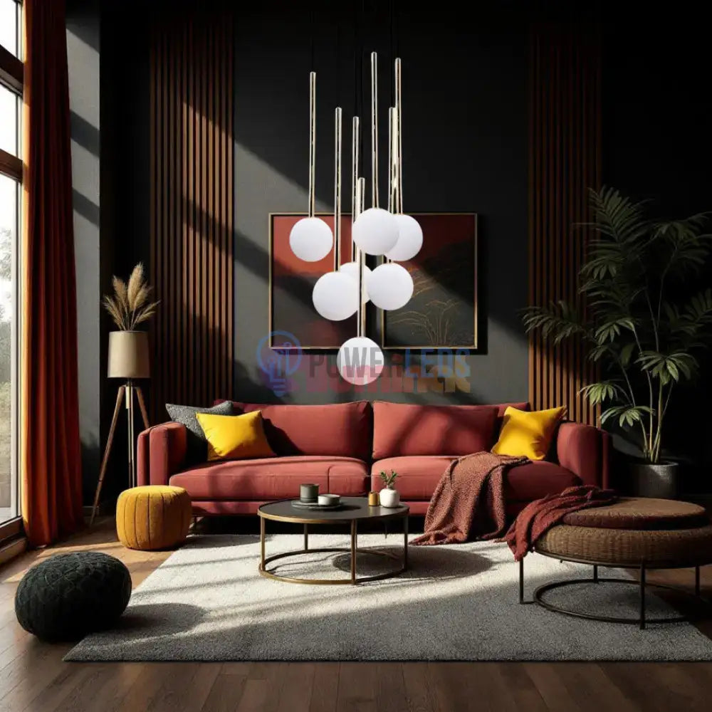 Lustra Abajur Luxury ALI Golden powerleds.ro