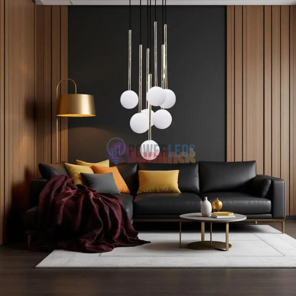 Lustra Abajur Luxury ALI Golden powerleds.ro