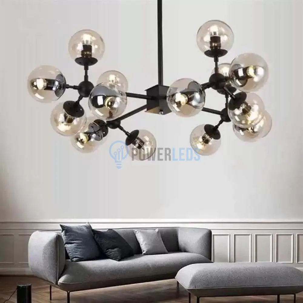 Lustra Abajur Transparent Black RAXO NEAGRA / ABAJUR Chandeliers