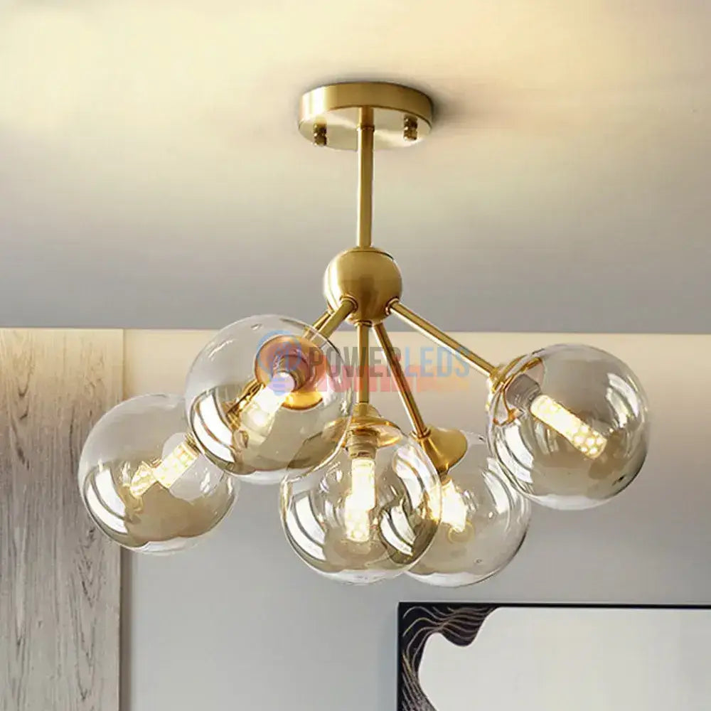  Lustra Abajur 5xG9 GOLD 7310-5 powerleds.ro