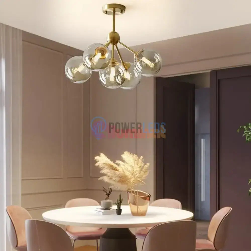  Lustra Abajur 5xG9 GOLD 7310-5 powerleds.ro
