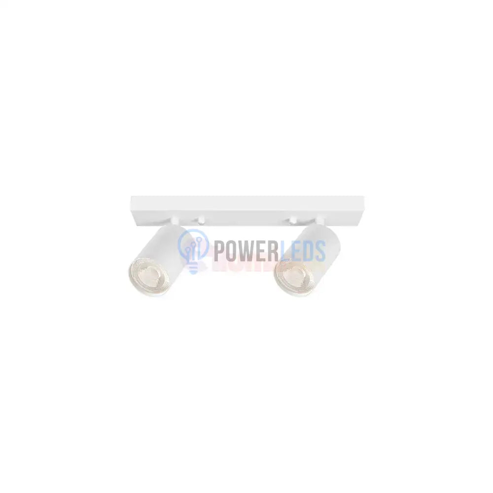 Lustra Alba Liniara cu 2 Spoturi Reglabile 2xGU10 Lighting Fixtures