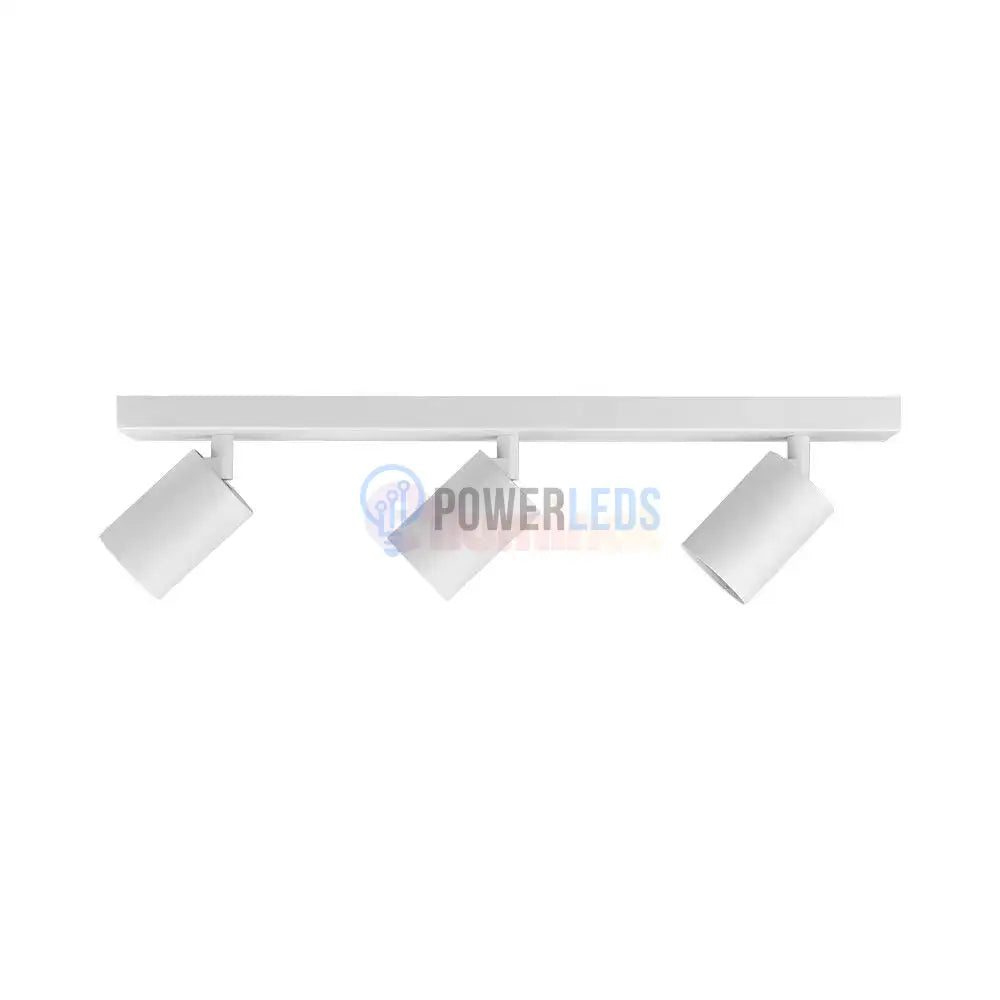 Lustra Alba Liniara cu 3 Spoturi Reglabile 3xGU10 Lighting Fixtures