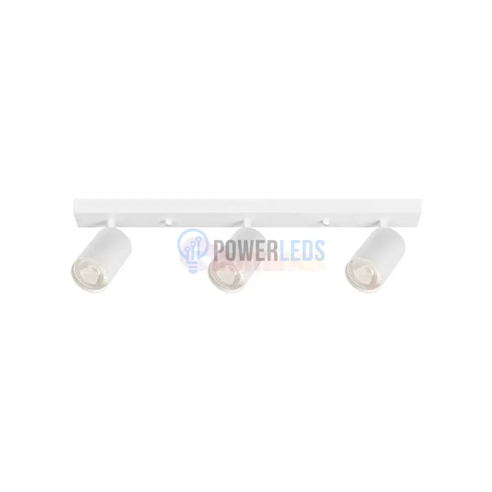 Lustra Alba Liniara cu 3 Spoturi Reglabile 3xGU10 Lighting Fixtures
