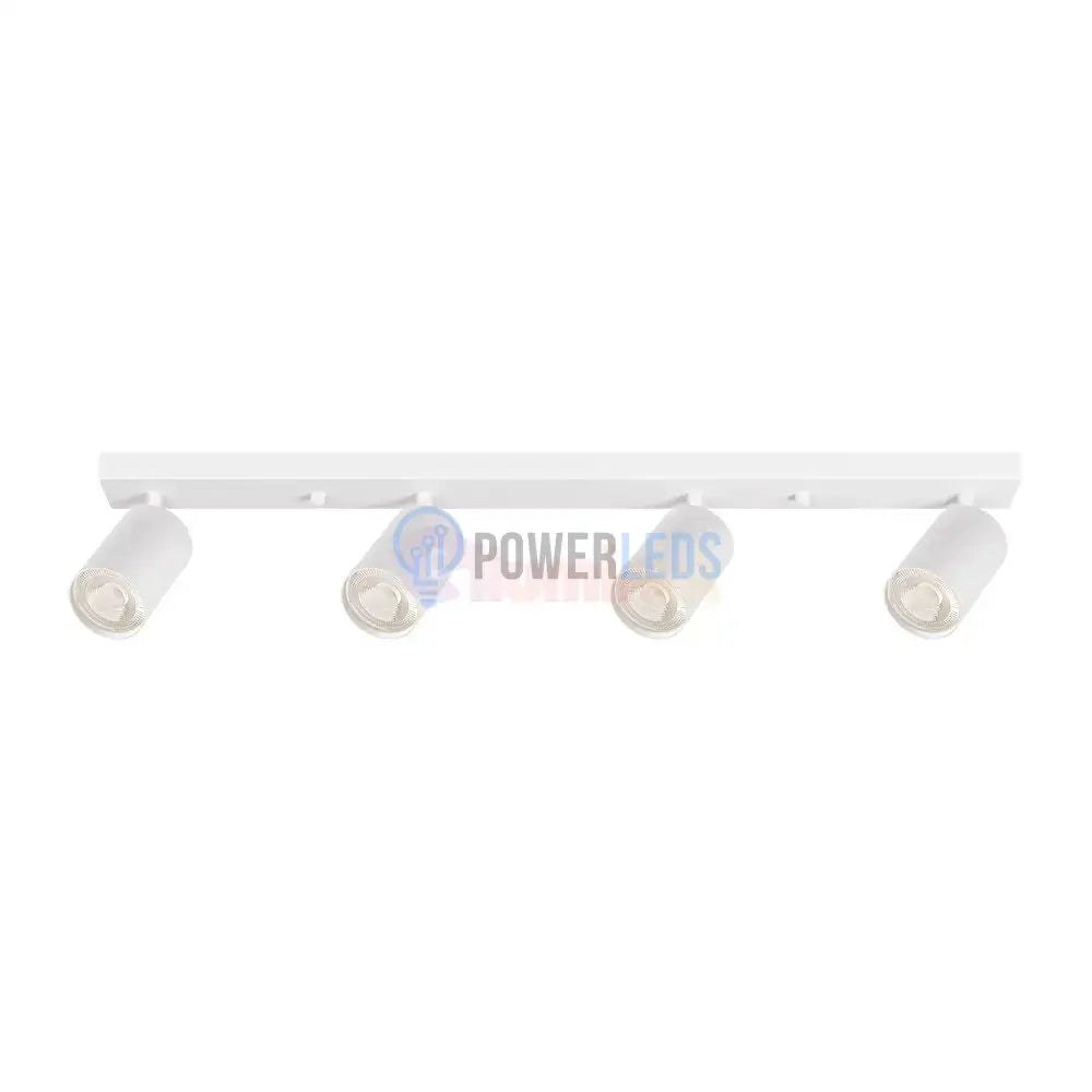 Lustra Alba Liniara cu 4 Spoturi Reglabile 4xGU10 Lighting Fixtures