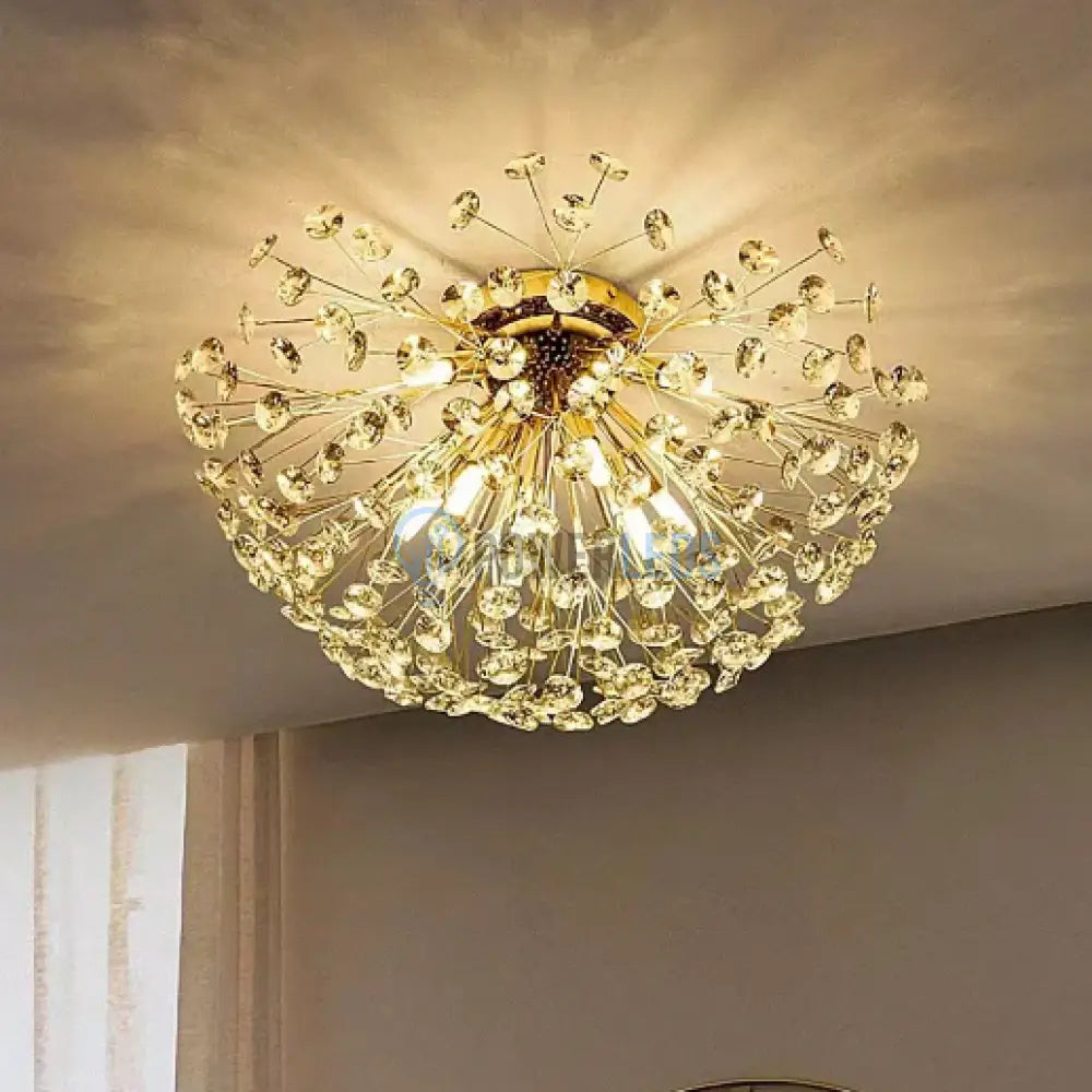 Lustra Aplicata Crystal Dandelion Gold Chandeliers