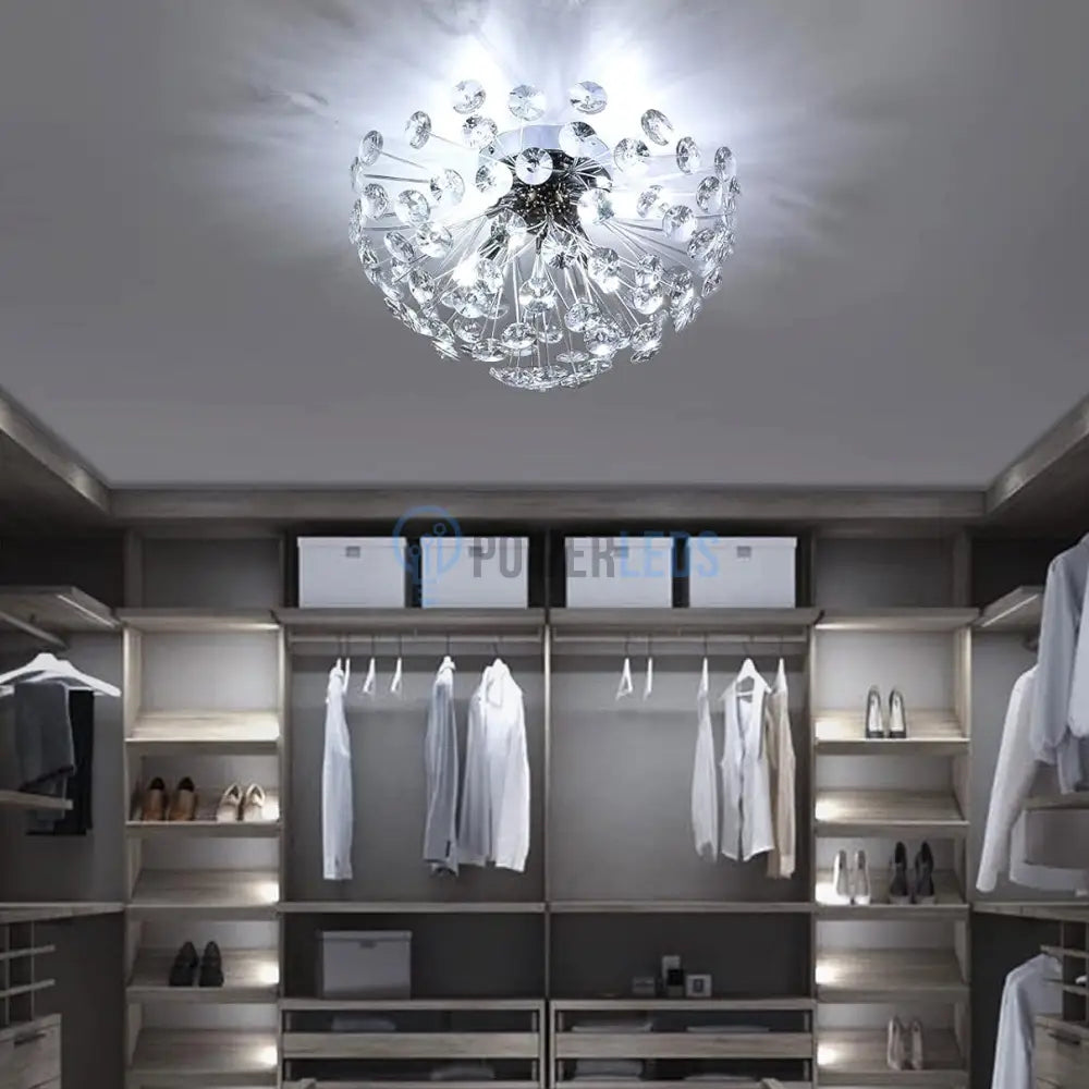 Lustra Aplicata Crystal Dandelion Silver Chandeliers