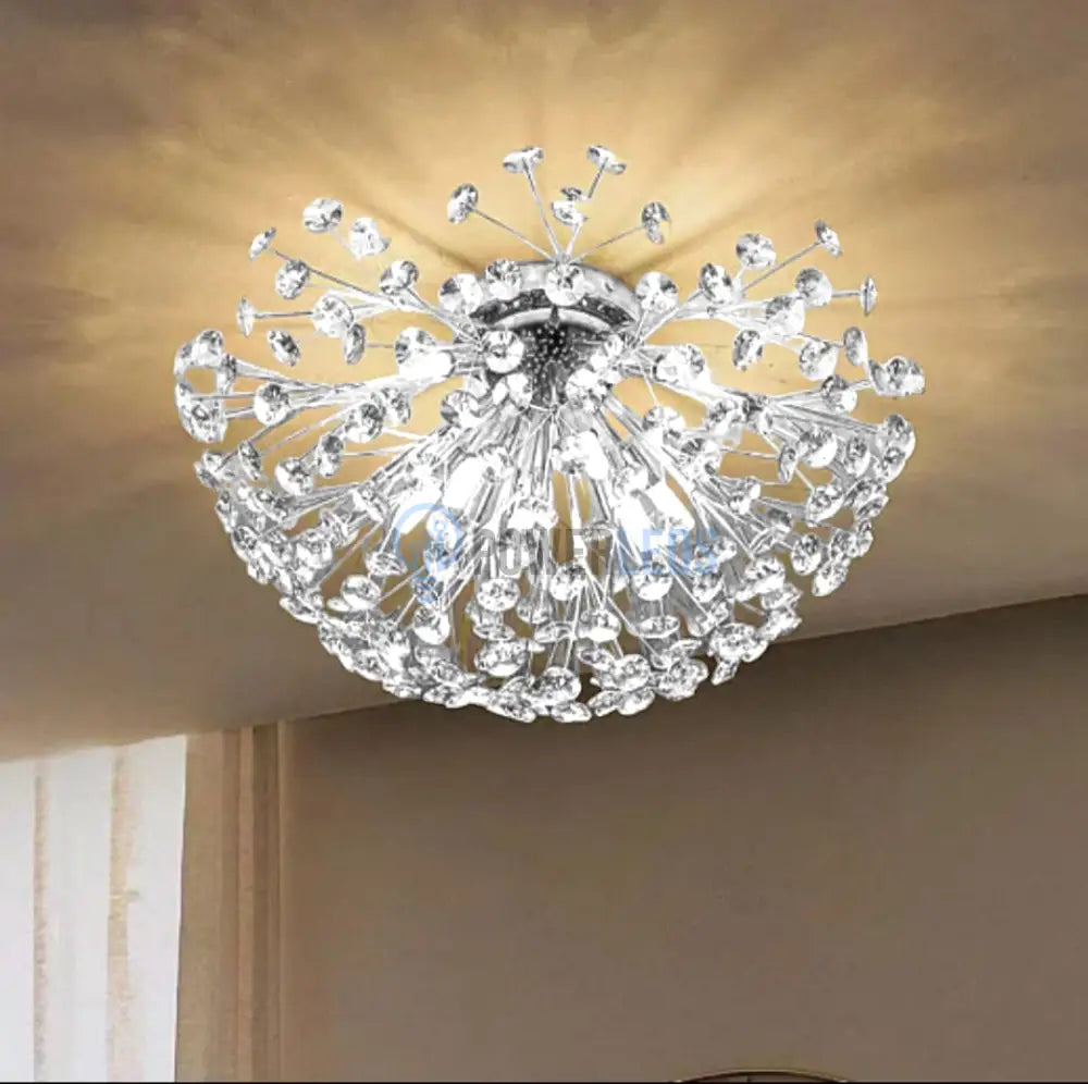 Lustra Aplicata Crystal Dandelion Silver Chandeliers