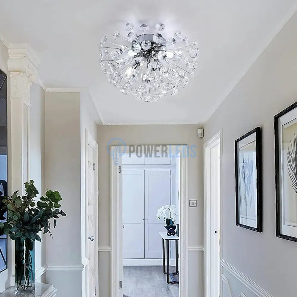 Lustra Aplicata Crystal Dandelion Silver Chandeliers