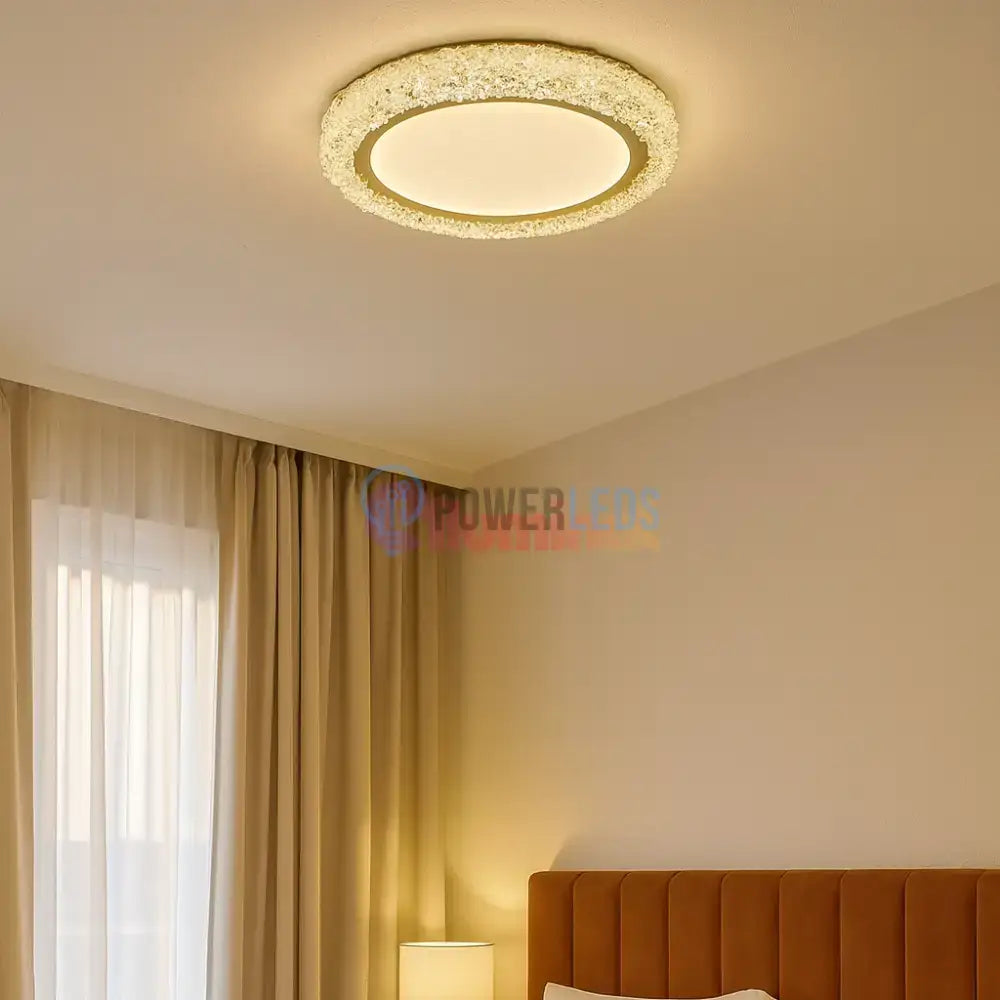 Lustra Aplicata Crystal Golden Sponge Deluxe powerleds.ro