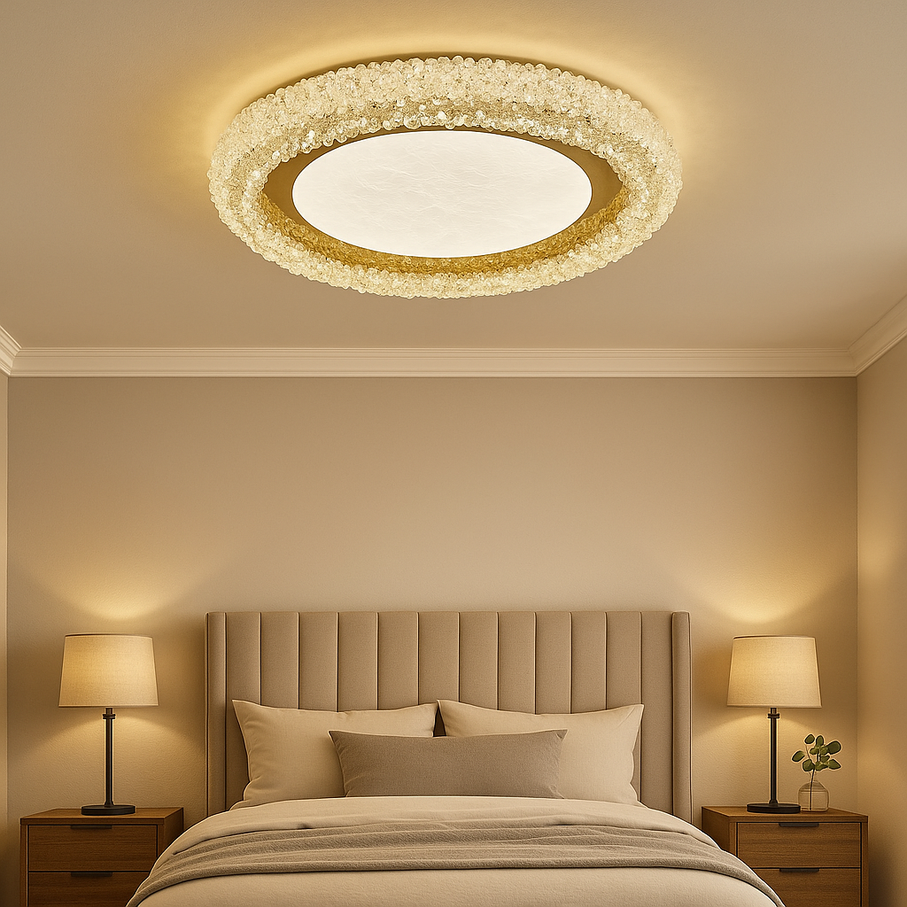 Lustra Aplicata Crystal Golden Sponge Deluxe