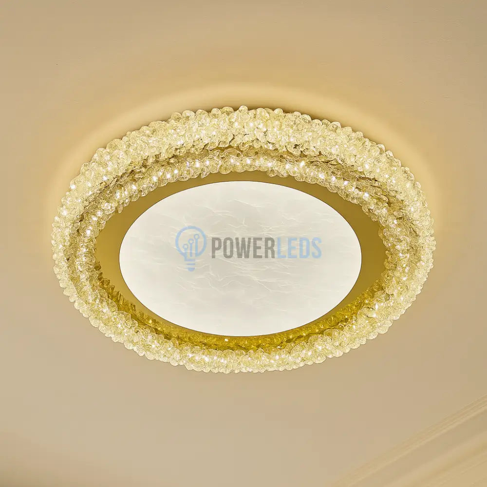 Lustra Aplicata Crystal Golden Sponge Deluxe powerleds.ro