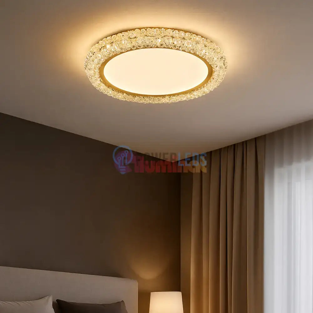 Lustra Aplicata Crystal Golden Sponge Deluxe powerleds.ro