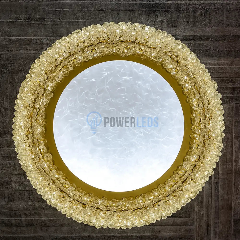 Lustra Aplicata Crystal Golden Sponge Deluxe powerleds.ro