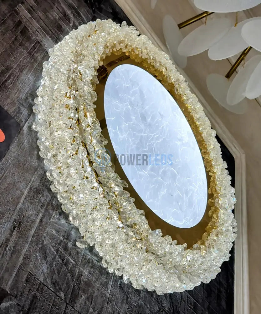 Lustra Aplicata Crystal Golden Sponge Deluxe powerleds.ro
