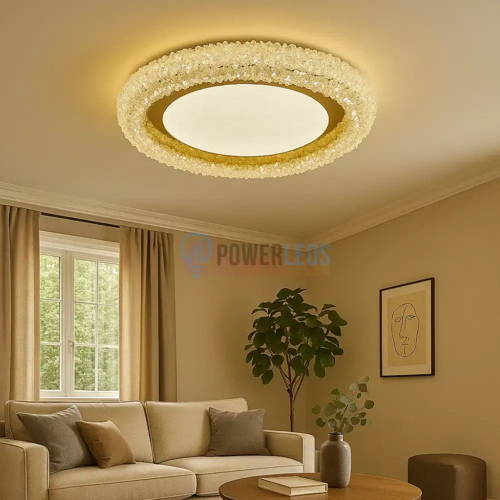 Lustra Aplicata Crystal Golden Sponge Deluxe Lighting Fixtures