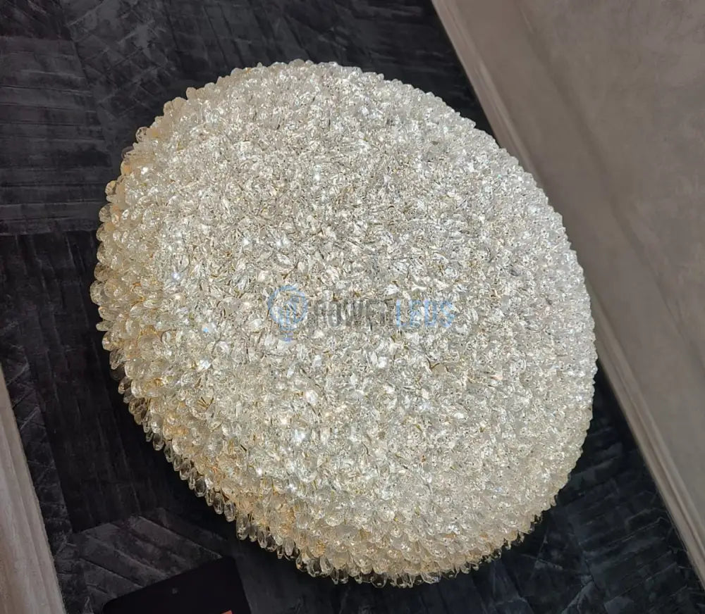Lustra Aplicata Crystal Golden Sponge Dome powerleds.ro