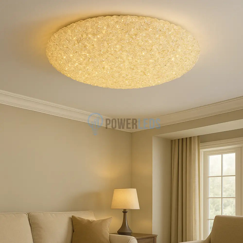Lustra Aplicata Crystal Golden Sponge Dome powerleds.ro