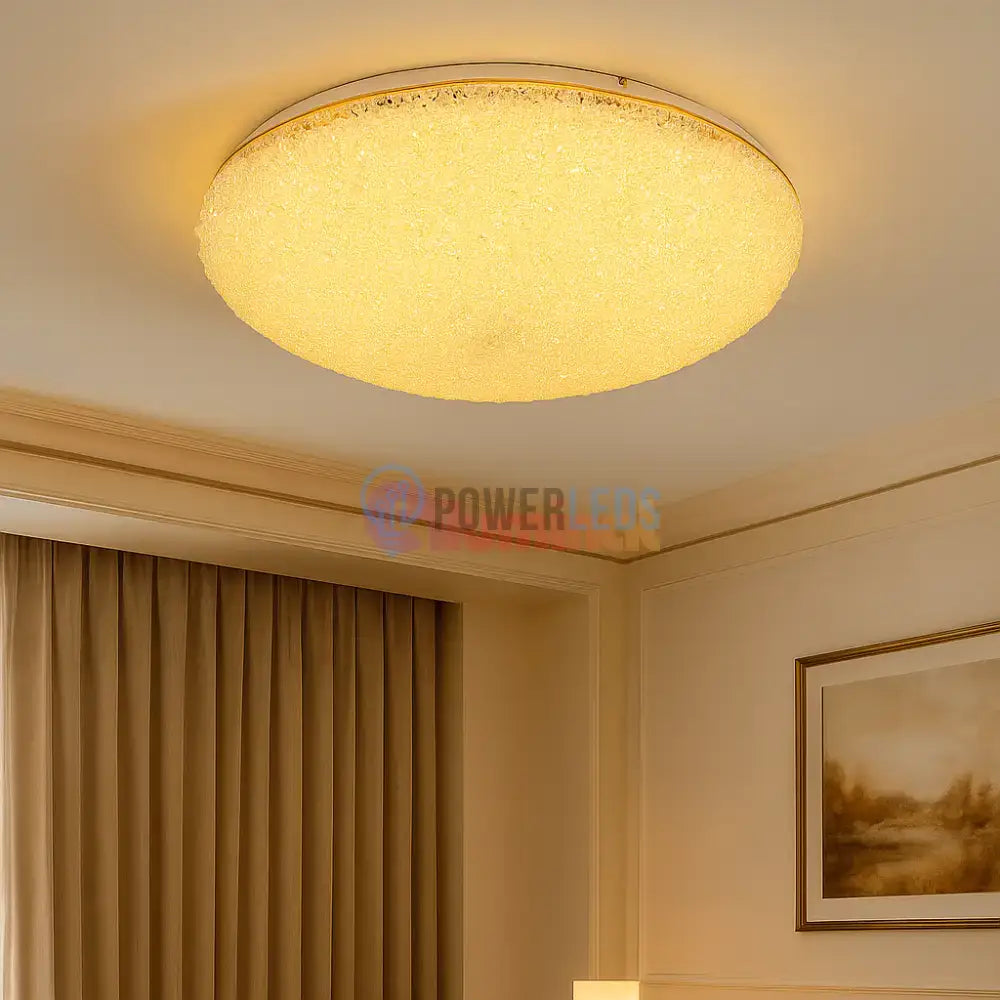 Lustra Aplicata Crystal Golden Sponge Dome powerleds.ro