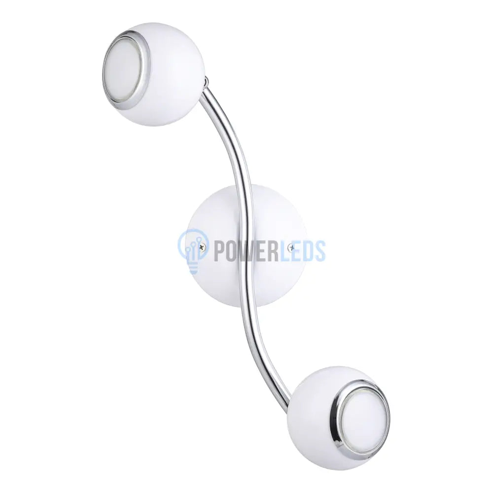 Lustra BIMEDA cu 2 Spoturi White & Silver 36CM 36.5CM Chandeliers