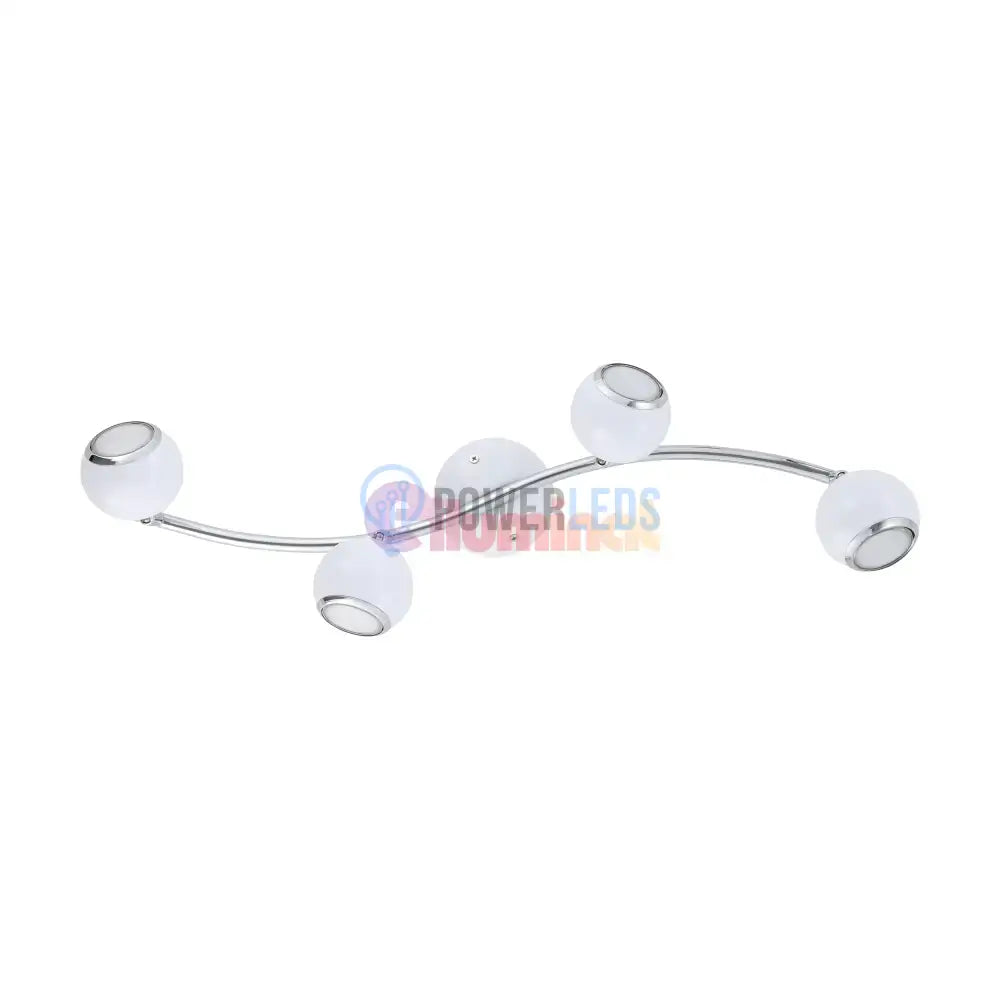 Lustra BIMEDA cu 4 Spoturi White & Silver 64CM 64CM Chandeliers